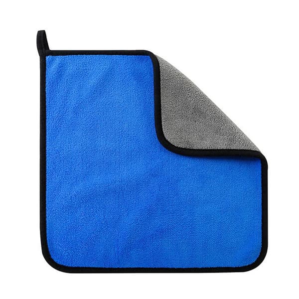 Dobbeltsidig tykt håndkle korallfleece superabsorberende håndklebil A 25*25cm