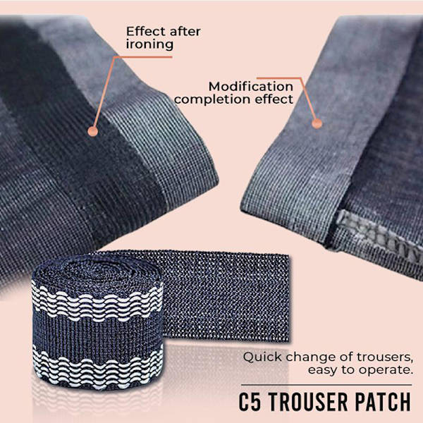 Självhäftande byxor Paste DIY Iron On Pants Edge Shorten Repair