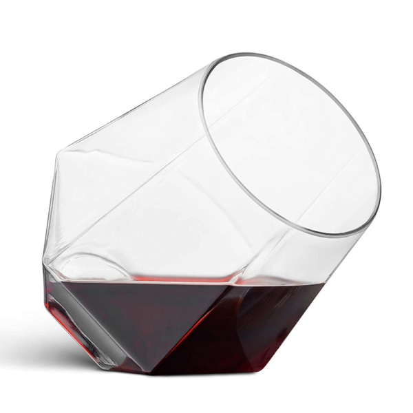 2/4 stk brudsikkert plast vinglas Ubrydelig rødvin Tum D