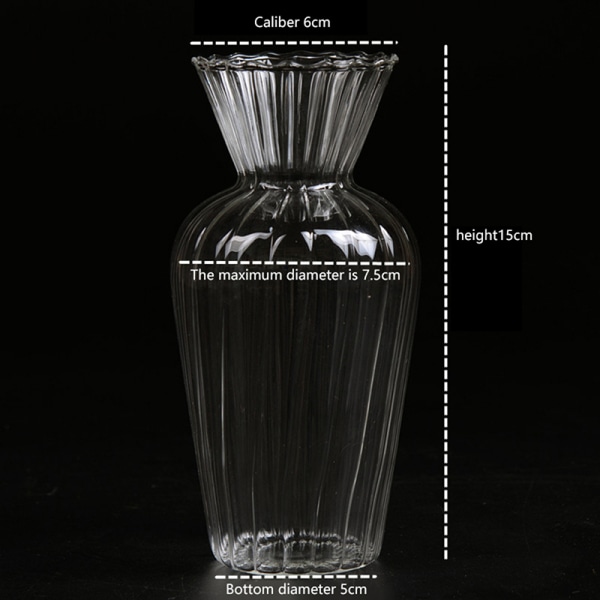Läpinäkyvät lasimaljakot pullokukkaruukuille Nordic Creative A