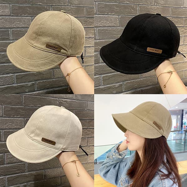 Kvinder Foldbar Solhat Sommer Udendørs Strand Baseball Hat UV Pro Beige 56-58cm