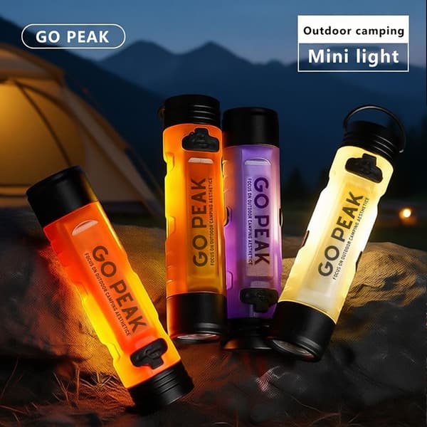 1kpl Tasku Mini Taskulamppu Ulkoilu Avain Klipsi Lippis Tunnelma Led Lon Orange 2