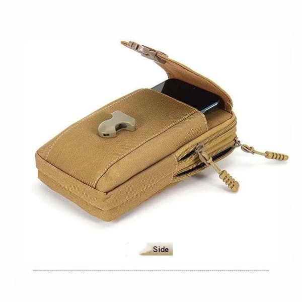 Molle-bälte för män, mobiltelefon midjeväska, taktiskt bälte Green