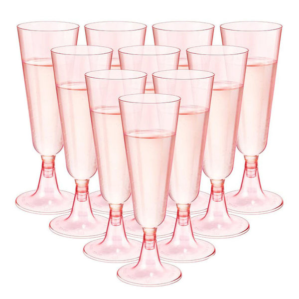 10 st Anti-fall Disponibel Champagne Flute Slim Cocktail Cups P