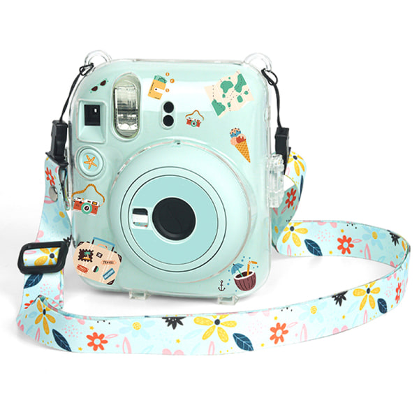 1 Sæt til Instax Mini 12 Transparent kamerataske rejseskulder A5
