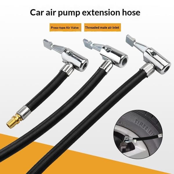 Bildäck Luftpump Slang Uppblåsbar Pump Förlängningsrör Adapter A3