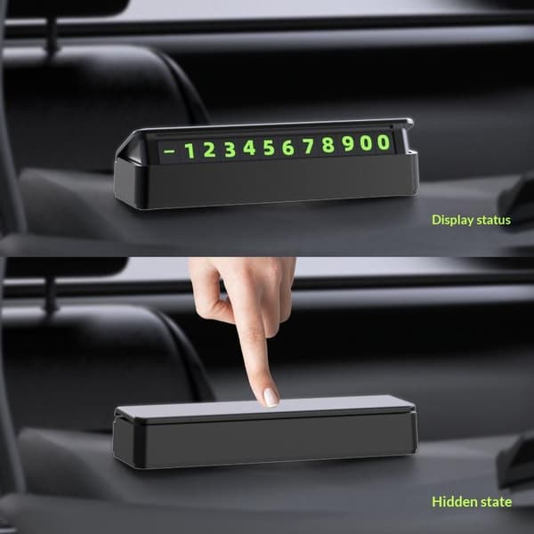 1 st tillfällig parkeringsskylt för biltelefonnummer bilstyling