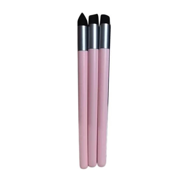 3 stk. genanvendelige svampepenne vaskbare børster til pastel Pink A2