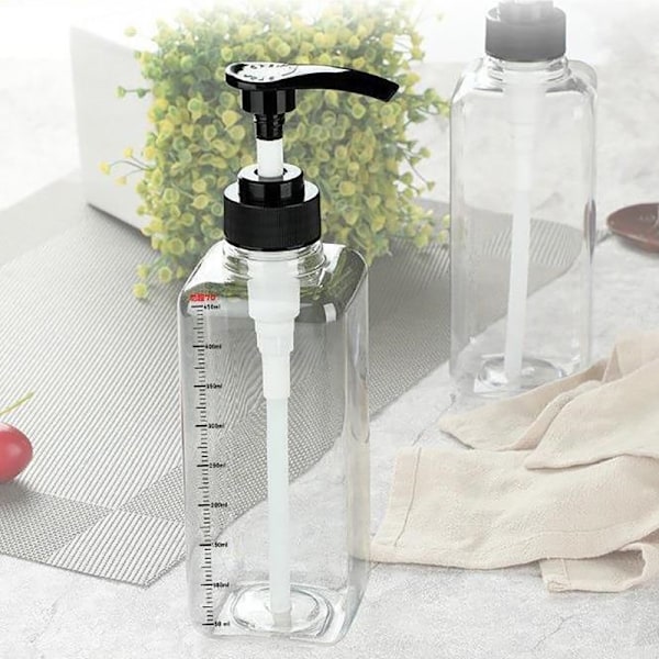 Kaffe sirap bi dropp pump dispenser set med skala honungsburk C small