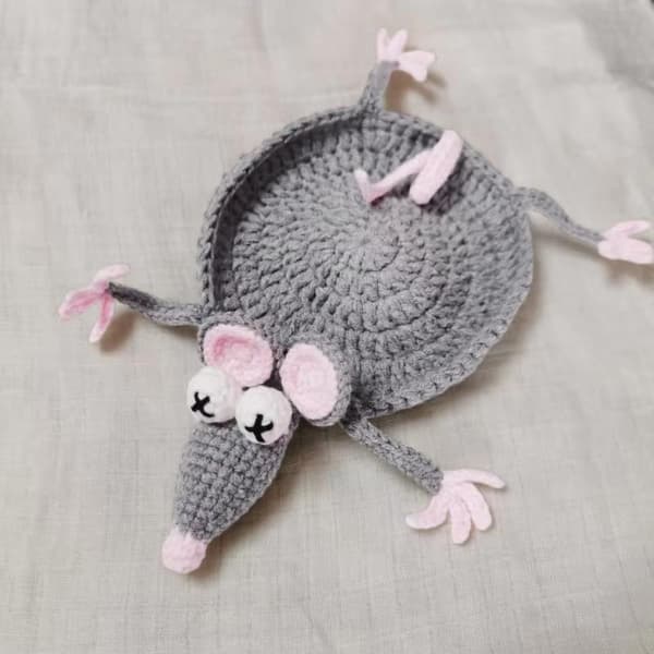 Heklede dyreunderlegg Tegneserie heklede koppunderlegg Kopptilbehør A7