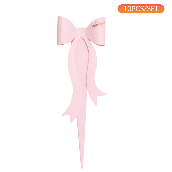 10 stk/pak Sommerfugleknude Blomsterindpakningsboks Buketemballage Pink