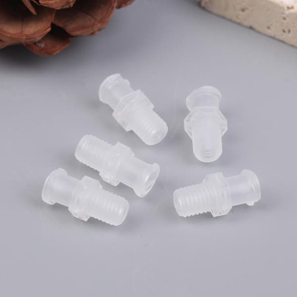 Luer-gjenge 1/4-28UNF M6 M5 Adapter PP Plast Luftventil Rør C A2