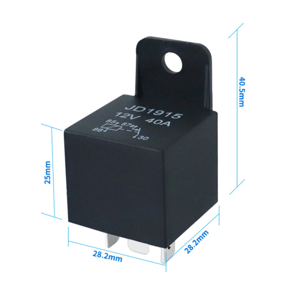12V 12V 40A autojen releliitäntä 40 rele ja johdot with Socket
