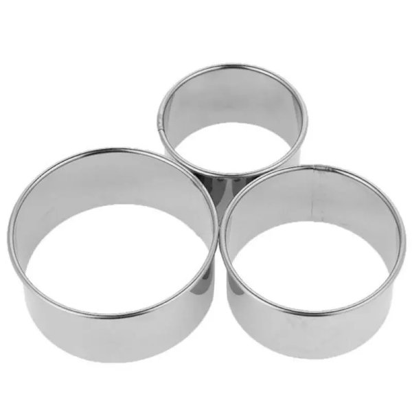 3 størrelse rustfritt stål runde dumplings wrappers molds ter Maker 8.5cm
