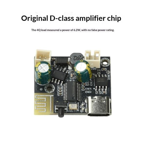 5V Bluetooth 5.4 USB-indgang o-forstærkermodul 6,2W Klasse D Mono