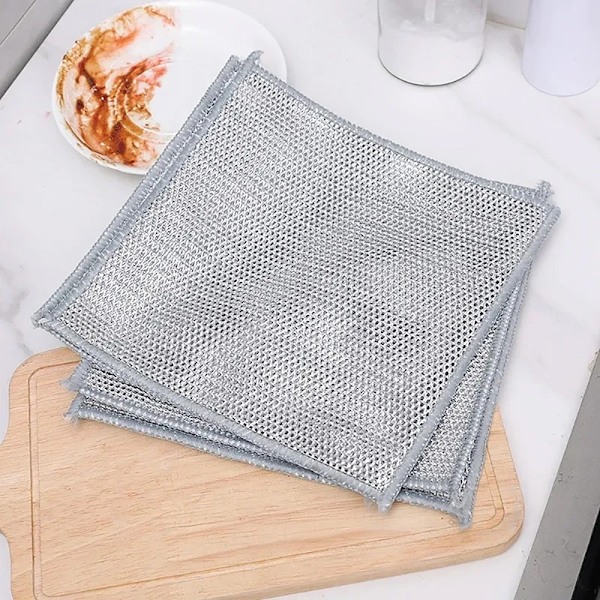 Ståltrådsdisktrasa Non-stick Grease Wipes Köks spisplatta Di A
