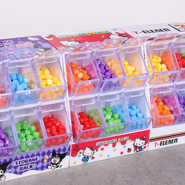 1 set dockskåp miniatyr transparent godisskåp modell e min A1