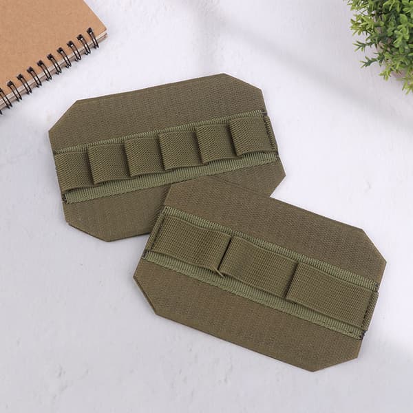 Bærbar taskeindsats elastisk holder elastisk løkkepanel krog og Black 6 holes