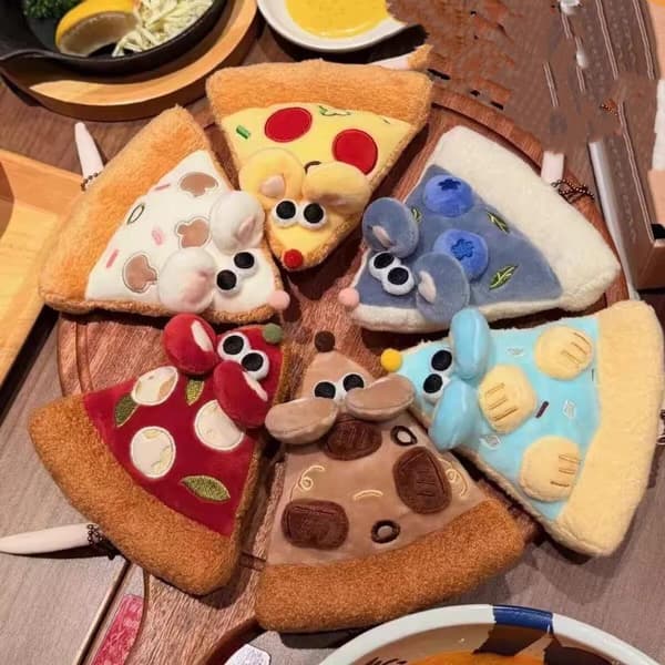 e Pizza Hiiri Pehmo Avaimenperä Luova Pehmolelu Laukun Riipus A2