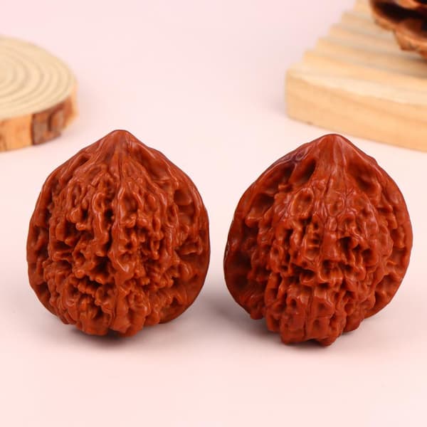 Wenwan Valnødder Valnød Konge Yong Kirin Mønster Embedsmand Hat Fire 4 pcs