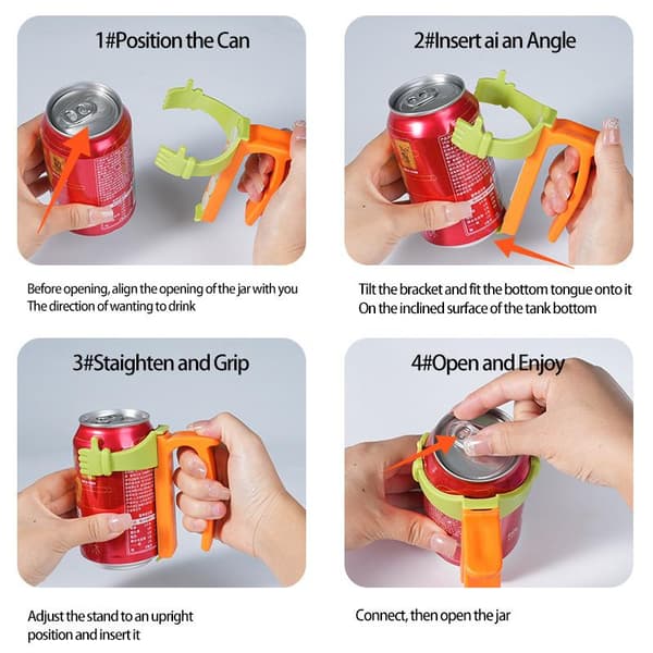 Läskburkslockhållare Vikbar Lättöppnad Burksugrörslock för Coca-Cola A3