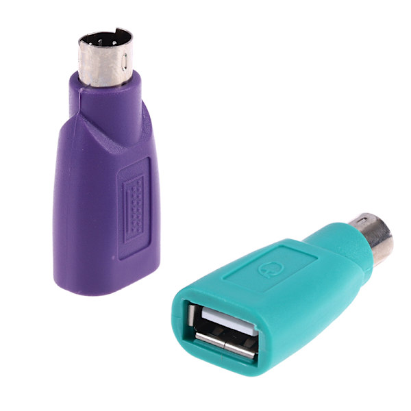 1Par tangentbordsmus PS2 till PS/2 USB Adapter Converter för USB