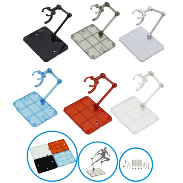 1Sett Handling Figur Base Passende skjermstativbrakett Transparent