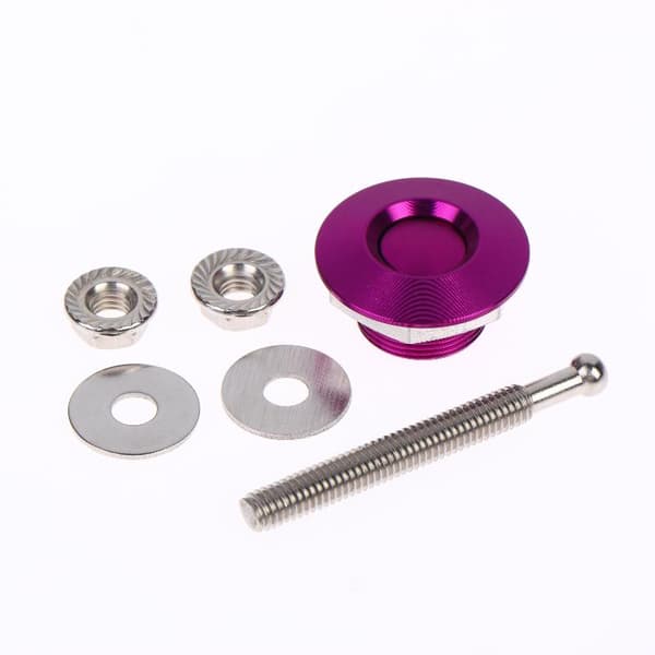 30MM Aluminiumlegering Bil Tryckknapp Motorhuv Stift Snabbkoppling Silver