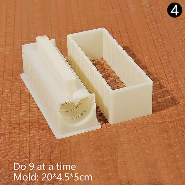 Bärbar DIY Sushi Maker Making Kit Rice Roller Form For Beginn 4