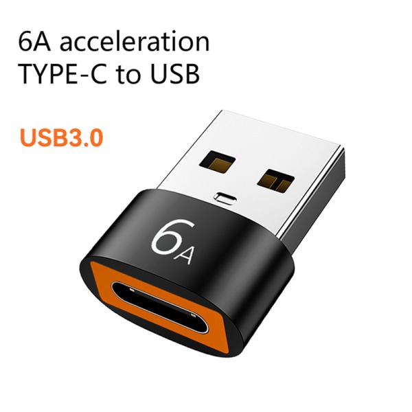 6A Type C Hun Til USB A Han Adapter Konverter Opladning PD Da A3