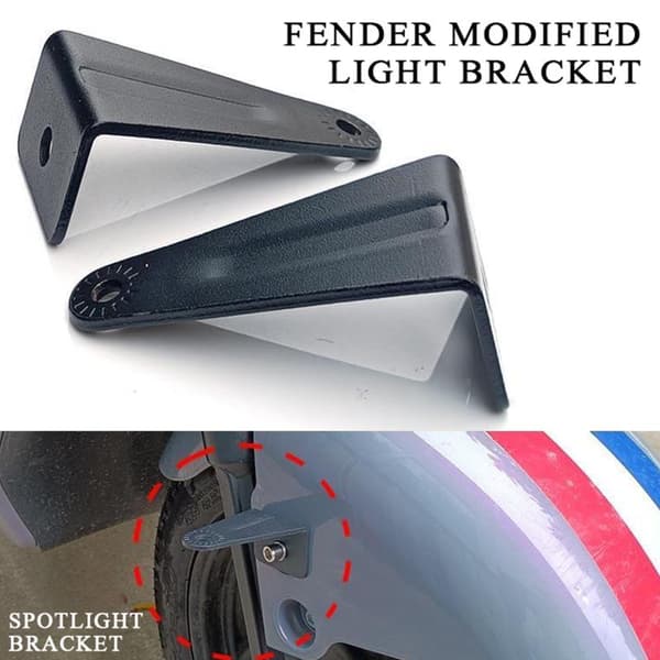 1/3 sett motorsykkel spotlight holder universell justerbar LED-hode