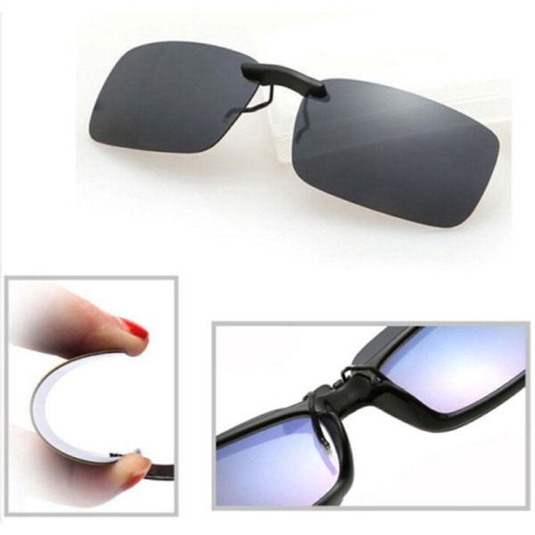 Polariserad Clip On Driving Glasögon Solglasögon Day Vision UV400 L 6