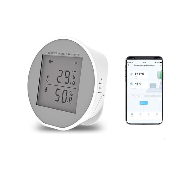 Smart WiFi temperatur- og fuktighetssensor for intelligent kobling D A1