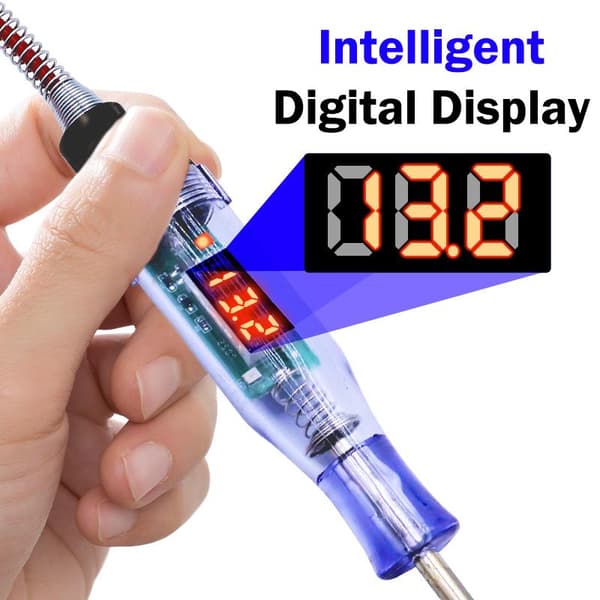 3V til 120V digitalt display spenningskretstester multifunksjon