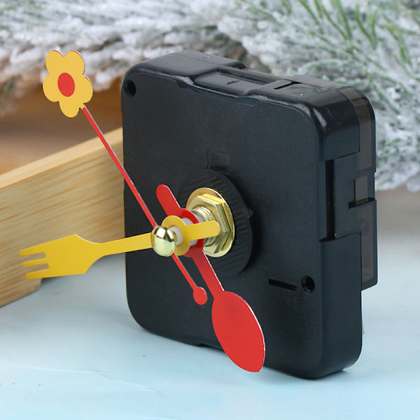 e Quartz Clock Movement Kit Spindel Mekanisme Deler Blomster Folk