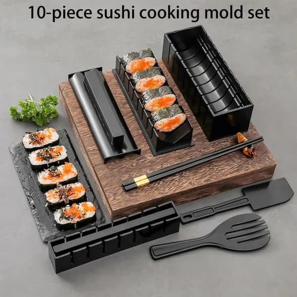 Multifunksjonelt sushilagingssett Komplette sushiformer Sushimaker C