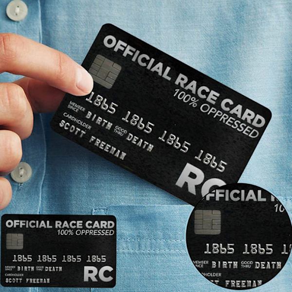 Sort Privilege Card Gag Novelty Wallet Størrelse Collectable Lamina