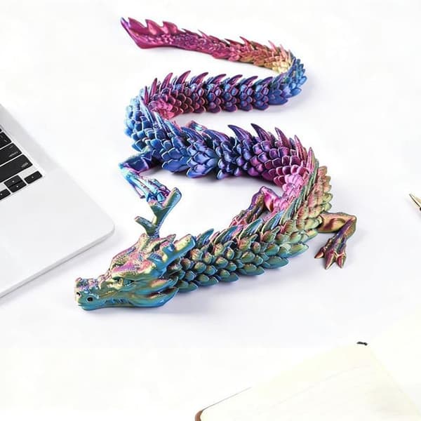 3D-printat 30 cm drakägg med ledad drakmodell Hem D StyleE
