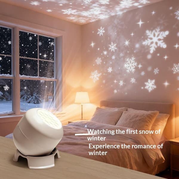 LED Ocean Projektorlys 360° Roterende Dynamisk Nattlys USB A7