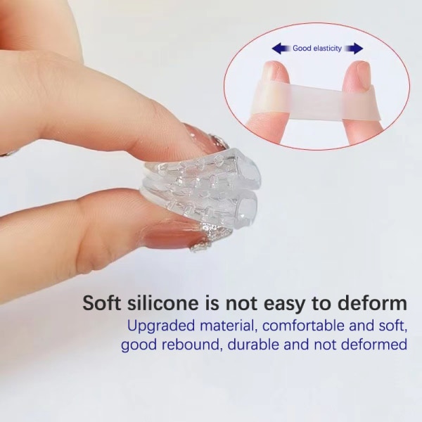 10x Silikone Toe Sleeve Gel Toe Cap Cover Protector Finger Tube