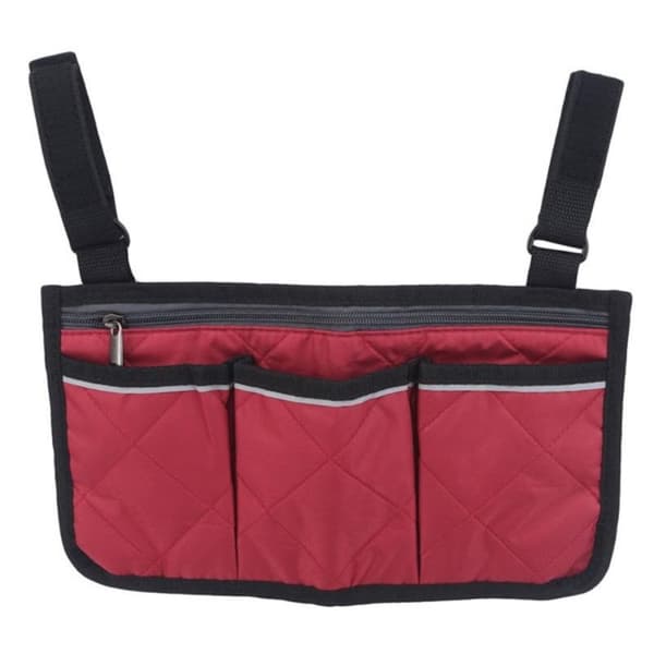 5 farver kørestol side organizer taske multi lommer armlæn st red