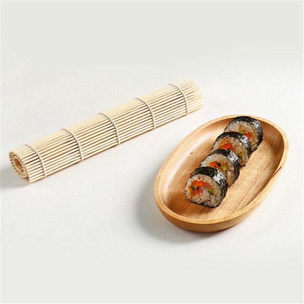 Sushi Matte Bambus Maker Kit Ris Rull Form Kjøkken DIY Muggform