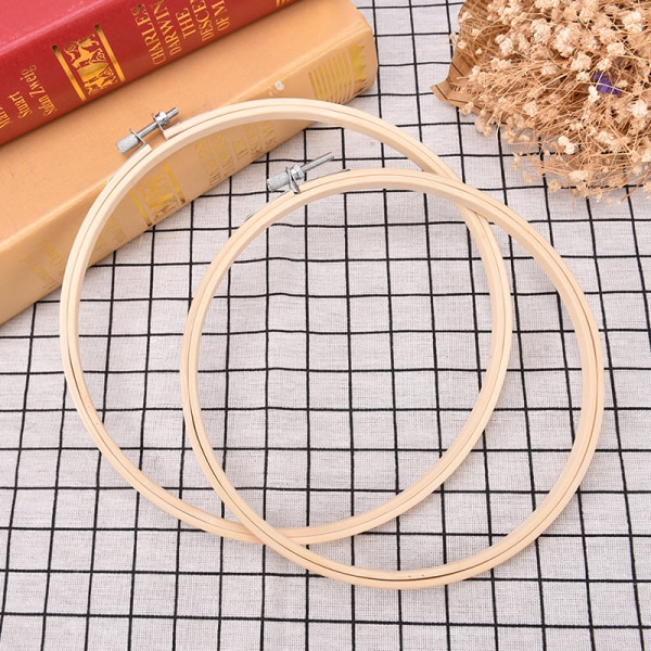 Trækorssting hine Bamboo Hoop Ring Broderi Syning 20cm