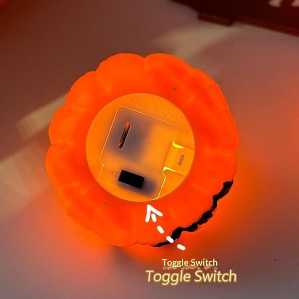 1/3-pack Halloween LED-pumpalampor Varmt sken Ansiktsdesign För A3