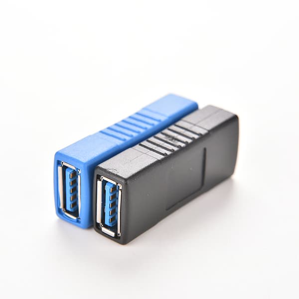 USB 3.0 Type A hunn-til-hun-kontakt Adapter Coupler Gende Blue