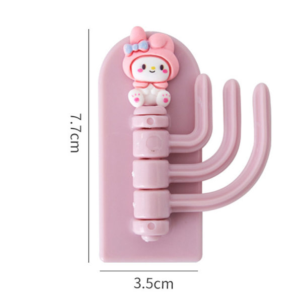 Sanrio No Punching Krok Roterbar Veggmontert Oppbevaringsstativ Kur A1