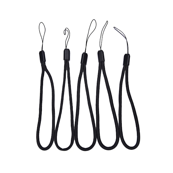 5x sort nylon håndledsrem