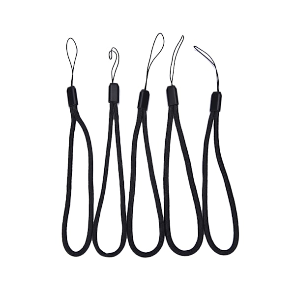 5x svart nylon handledsrem