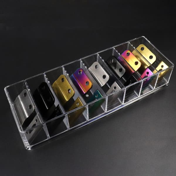 8 Grids Elektrisk hårklippare Limit Comb Organizer Guide Comb S Transparent
