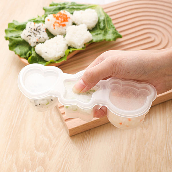 Tecknad form risboll set DIY sushi formar pressform kreativ